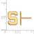 Image of 10K Yellow Gold Michigan State University Small Post Earrings LogoArt (1Y009MIS)