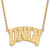 Image of 18" 10K Yellow Gold University of Nevada Las Vegas Large Pendant Necklace by LogoArt