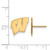 Image of 10K Yellow Gold University of Wisconsin Small Post Earrings by LogoArt 1Y009UWI