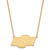 Image of 18" 10K Yellow Gold Oklahoma State University Large Pendant w/ Necklace by LogoArt