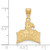 10K Yellow Gold Furman University Medium Pendant by LogoArt (1Y017FUU)