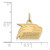 Image of 10K Yellow Gold Georgia Southern University X-Small Pendant by LogoArt 1Y020GSU