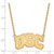 Image of 18" 10K Yellow Gold University of Southern California Necklace LogoArt 1Y032USC-18