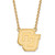 Image of 18" 10K Yellow Gold University of Colorado Lg Pendant Necklace LogoArt 1Y033UCO-18