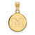 Image of 10K Yellow Gold Michigan (University Of) Small Disc Pendant by LogoArt