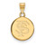Image of 10K Yellow Gold Florida State University Small Disc Pendant by LogoArt