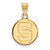 Image of 10K Yellow Gold Michigan State University Small Disc Pendant by LogoArt