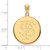 Image of 10K Yellow Gold Florida State University Large Disc Pendant by LogoArt 1Y041FSU