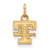 10K Yellow Gold University of Tennessee X-Small Pendant by LogoArt (1Y043UTN)