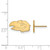 Image of 10K Yellow Gold University of Kansas X-Small Post Earrings by LogoArt (1Y045UKS)