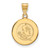 Image of 10K Yellow Gold Florida State University Medium Disc Pendant by LogoArt 1Y084FSU