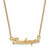 Image of 10K Yellow Gold Ohio State University Small Pendant by LogoArt (1Y084OSU)