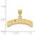 Image of 10K Yellow Gold University of Wisconsin Medium Pendant by LogoArt (1Y084UWI)