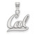 14K White Gold University of California Berkeley Small Pendant LogoArt 4W002UCB