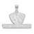 Image of 14K White Gold Eastern Illinois University Large Pendant by LogoArt