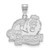 Image of 14K White Gold Old Dominion University Large Pendant by LogoArt (4W004ODU)