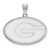 Image of 14K White Gold University of Georgia Large Pendant by LogoArt (4W004UGA) Image of 14K White Gold University of Georgia Large Pendant by LogoArt (4W004UGA)