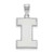 Image of 14K White Gold University of Illinois Large Pendant by LogoArt (4W004UIL)