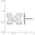 14K White Gold Michigan (University Of) Small Post Earrings by LogoArt (4W009UM) 14K White Gold Michigan (University Of) Small Post Earrings by LogoArt (4W009UM)