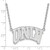 Image of 18" 14K White Gold University of Nevada Las Vegas Large Pendant Necklace by LogoArt Image of 18" 14K White Gold University of Nevada Las Vegas Large Pendant Necklace by LogoArt