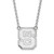 Image of 18" 14K White Gold North Carolina State University Lg Pendant Necklace LogoArt 4W016 Image of 18" 14K White Gold North Carolina State University Lg Pendant Necklace LogoArt 4W016