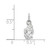 Image of 14K White Gold Georgia Southern University X-Small Pendant by LogoArt (4W026GSU)
