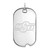 Image of 14K White Gold Oklahoma State University Large Dog Tag by LogoArt
