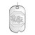 Image of 14K White Gold University of South Carolina Large Dog Tag by LogoArt Image of 14K White Gold University of South Carolina Large Dog Tag by LogoArt