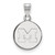 Image of 14K White Gold Michigan (University Of) Small Disc Pendant by LogoArt
