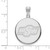 Image of 14K White Gold Oklahoma State University Large Disc Pendant by LogoArt