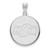 Image of 14K White Gold Oklahoma State University Large Disc Pendant by LogoArt