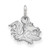 Image of 14K White Gold University of South Carolina X-Small Pendant by LogoArt 4W043USO