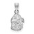 Image of 14K White Gold University of Georgia Small Pendant by LogoArt (4W044UGA)
