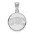 Image of 14K White Gold University of Southern California Medium Disc Pendant by LogoArt