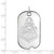 Image of 14K White Gold Purdue Large Dog Tag by LogoArt (4W057PU)