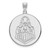 Image of 14K White Gold Purdue XL Disc Pendant by LogoArt (4W065PU)