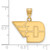 14K Yellow Gold University of Dayton Medium Pendant by LogoArt