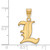 Image of 14K Yellow Gold University of Louisville Medium Pendant by LogoArt (4Y003UL)