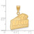 14K Yellow Gold University of New Hampshire Medium Pendant by LogoArt