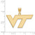 14K Yellow Gold Virginia Tech Medium Pendant by LogoArt (4Y003VTE)