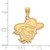 Image of 14K Yellow Gold Eastern Kentucky University Large Pendant by LogoArt (4Y004EKU)