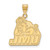 Image of 14K Yellow Gold James Madison University Large Pendant by LogoArt (4Y004JMU)