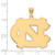 Image of 14K Yellow Gold University of North Carolina XL Pendant by LogoArt (4Y005UNC) Image of 14K Yellow Gold University of North Carolina XL Pendant by LogoArt (4Y005UNC)