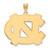 Image of 14K Yellow Gold University of North Carolina XL Pendant by LogoArt (4Y005UNC) Image of 14K Yellow Gold University of North Carolina XL Pendant by LogoArt (4Y005UNC)