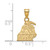 Image of 14K Yellow Gold The University of Texas at El Paso Sm Pendant LogoArt 4Y005UTE