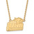 18" 14K Yellow Gold University of New Hampshire Large Pendant w/ Necklace by LogoArt