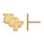 Image of 14K Yellow Gold University of Central Florida Small Post Earrings by LogoArt