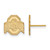 Image of 14K Yellow Gold Ohio State University Small Post Earrings by LogoArt (4Y009OSU)