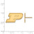 14K Yellow Gold Purdue Small Post Earrings by LogoArt (4Y009PU)