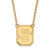 18" 14K Yellow Gold North Carolina State University Pendant LogoArt Necklace 4Y016NC